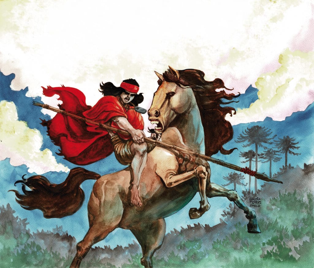 Portada del cómic "Lautaro. El Ascenso", premiado en los Japan International Manga Awards.