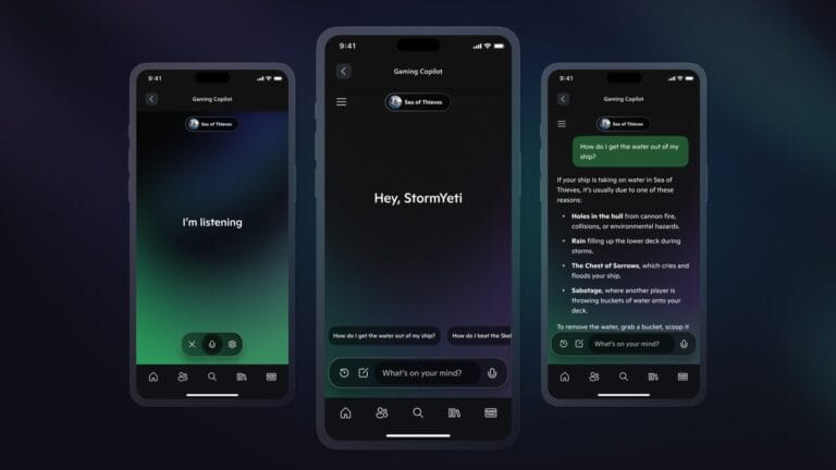 Copilot para videojuegos en versión preliminar para móviles y más