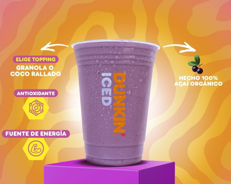 Dunkin’ relanza su Coolatta De Açaí, una receta creada junto a sus fans