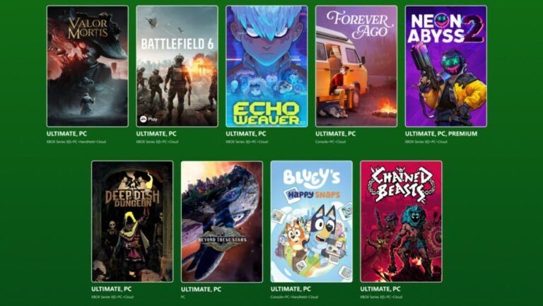 Próximamente en XBOX Game Pass: Battlefield 6, Valor Mortis, Forever Ago y más